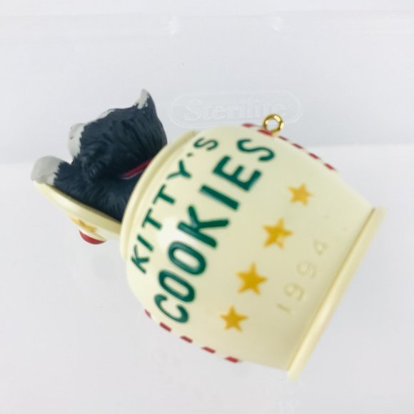 1994 Hallmark Keepsake "Cat Naps" Christmas Ornament Kittys Cookies Jar - Picture 6 of 7